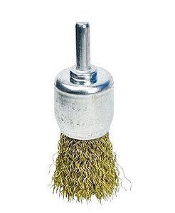 Escova de Aço Tipo Pinçel 25 Mm C/ Haste Mister