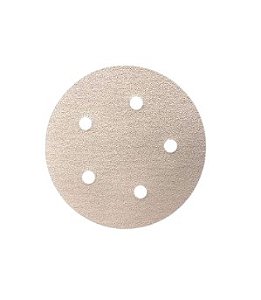 Lixa Velcro 5 Furos Grão 80 125 Mm Berwanger 10 Unidades