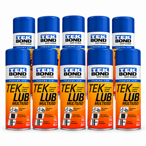 Kit 10 Desengripantes Spray Multiuso Tek Lub 300ml Tekbond