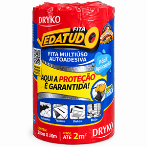 Fita Manta Asfáltica Dryko Veda Tudo Alumínio 20cm X 10m
