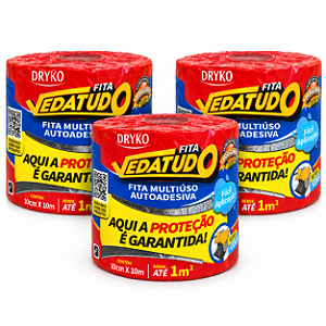 Fita Manta Asfáltica Dryko Veda Tudo Alumínio 10cm X 10m 3un