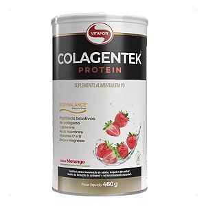 Colagentek Protein Morango 460g Vitafor