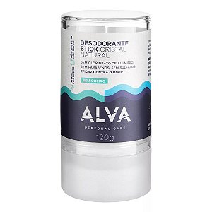 Desodorante Cristal Stick Vegano 120g Alva