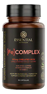 Fe Complex 90 cápsulas Essential Nutrition - Ferro Quelado