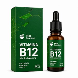 Vitamina B12 Metilcobalamina 20ml Pede Saudável