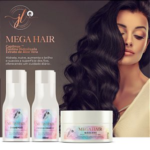 JL COSMÉTICOS MEGA HAIR ( ATACADO 5 UNIDADES)