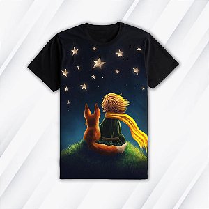 Camiseta Básica Pequeno Príncipe Algodão Premium