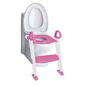 Redutor de assento sanitário com degrau Rosa - Clingo