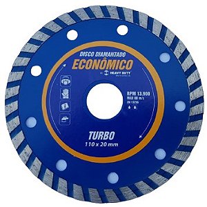Disco Diamantado Turbo  110 x 20 mm - Heavy Duty
