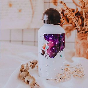 Garrafa alumínio Branca 500ml Personalizada(o)