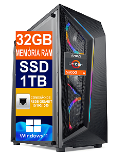 Pc Gamer Computador Cpu Ryzen 5 5600g / SSD 1TB M2 NVME Pc Gamer Computador Cpu Ryzen 5 5600g / SSD 1TB M2 NVME