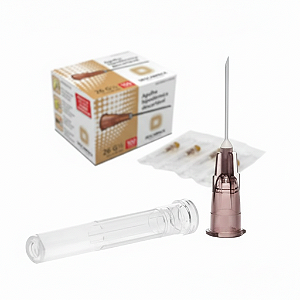 Agulha Hipodérmica Descartável 13x0,45MM (26Gx1/2) - Descarpack