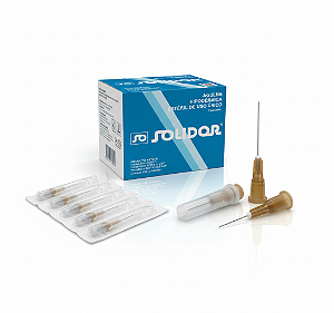 Agulha Hipodérmica Descartável 13x0,45MM (26Gx1/2) - Solidor
