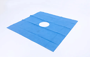 Campo Cirúrgico SMS Fenestrado 40G Estéril 60x60cm -  Health Quality