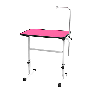 Mesa de Tosa Altura Regulável Com Girafa Pequena Rosa - Minag
