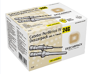 Cateter Intravenoso Periférico 24G - Descarpack
