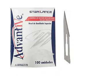Lâmina P/ Bisturi Aço Inox Nº 11 - Advantive