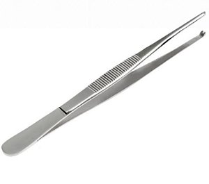 Pinça Anatômica Dente de Rato 16cm Inox - Safer