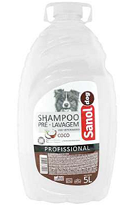 Shampoo Pré-Lavagem Coco Vegan para Cães 5L - Sanol