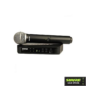 Microfone Sem Fio Mão Simples Shure BLX24BR/PG58-M15