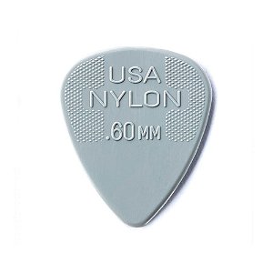Palheta Nylon Standard 0,60mm Cinza Claro Pct C/72 44r.60 Dunlop