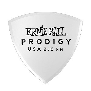 Palhetas Larg Shield Prodigy 2.0mm Brancas Pct C/6 P09338 Ernie Ball
