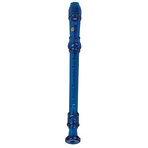 Flauta Doce Custom Sound Barroca Azul CFL-2 BL