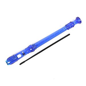 Flauta Doce Custom Sound Barroca Azul CFL-2 TB