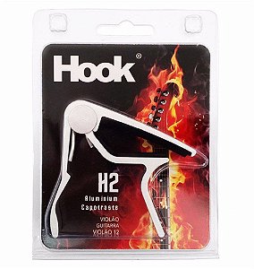 Capotraste Para Violão Hook H2 Branco 1013