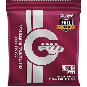 Encordoamento Para Guitarra 0.011 Groove Fullpack GFP2X 002548