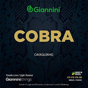 Encordoamento Para Cavaco Giannini CC82L 80/20 Leve Bronze