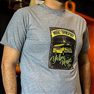 Camiseta Yellow Music Bus G Semáforo (Cinza)