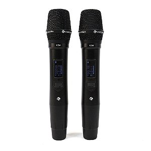 Microfone Sem Fio Mão Duplo Kadosh K522M Rack
