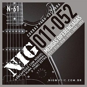 Encordoamento Para Guitarra 011-052 NIG N61