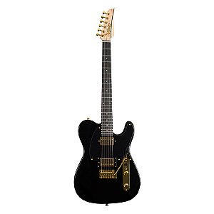 Guitarra Telecaster Seizi Katana Kabuto TL Black Gold Com Capa