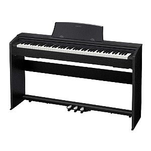 Piano Digital 88 Teclas Casio Privia PX-770BK Com Estante