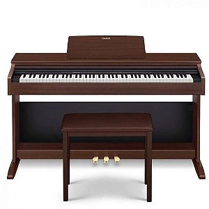 Piano Digital 88 Teclas Casio Celviano AP-270BN Marrom Com Estante