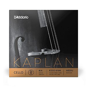 Corda Avulsa Para Violoncelo RÉ D Addario Kaplan KS512 4/4M