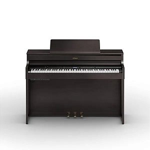 Piano Digital 88 Teclas Roland HP704-DR Marrom Com Estante e Banqueta