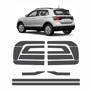 Adesivo Lanterna Volkswagen T-Cross Tcross Acessório Fumê