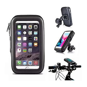 SUPORTE CELULAR PARA MOTO E BIKE IMPERMEAVEL UNIVERSAL 360