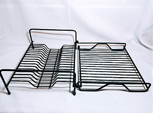 ESCORREDOR DOBRAVEL COMPACTO PARA 16 PRATOS PRETO FOSCO DULER