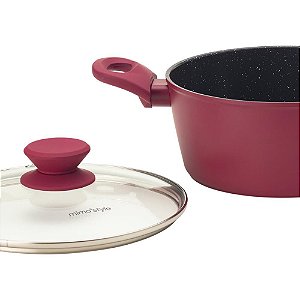 CAÇAROLA PANELA REV. CERAMICO INDUÇÃO 20CM RUBI
