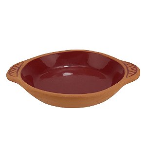 TRAVESSA REDONDA ALDEIA CERAMICA COM ALÇA 700ML L'HERMITAGE