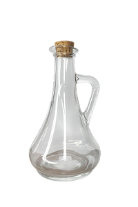 Azeiteiro Garrafa Para Azeite 250ml Vidro Tampa Rolha Lyor