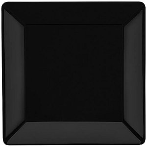 CONJUNTO DE 6 PRATOS RASOS 26,5X26,5 CM QUARTIER BLACK - OXFORD