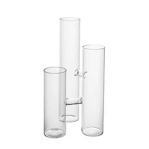 VASO VIDRO 3 TUBOS ENSAIO 4.5X25 CM