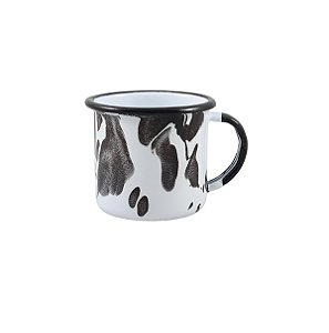 CANECA AGATA EWEL 4,5 - DECORADA MARMORIZADO PRETA - 70 ML