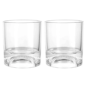 Jogo 2 Copos Whisky Sports Baseball Em Vidro 340ml
