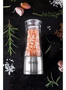 Moedor De Pimenta Ou Sal Rosa Com Regulagem Inox Tramontina
